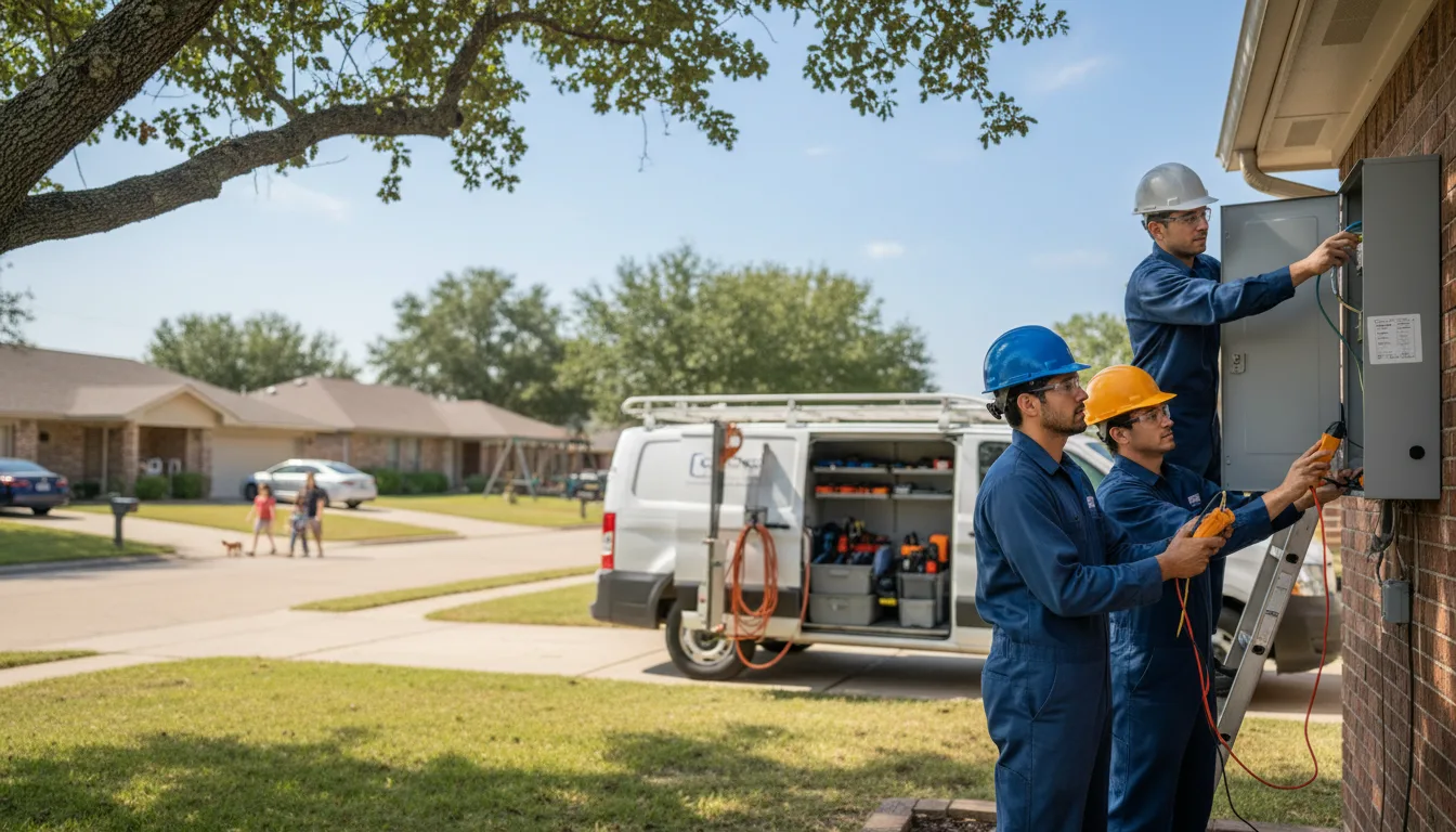 Certified electrician providing emergency electrical services in Saxon, WI